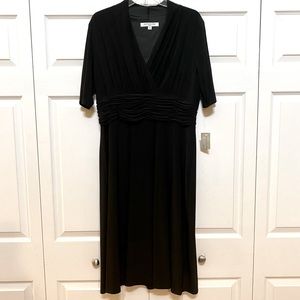 🆕EVAN-PICONE BLACK DRESS SIZE 16. YOU WILL LOVE. CUTE & COMFORTABLE.BRAND NEW.